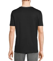 Murano Liquid Luxury Slim Fit Textured Short Sleeve T-Shirt