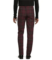 Murano Lucas Pleated Plaid Printed Dress Pants