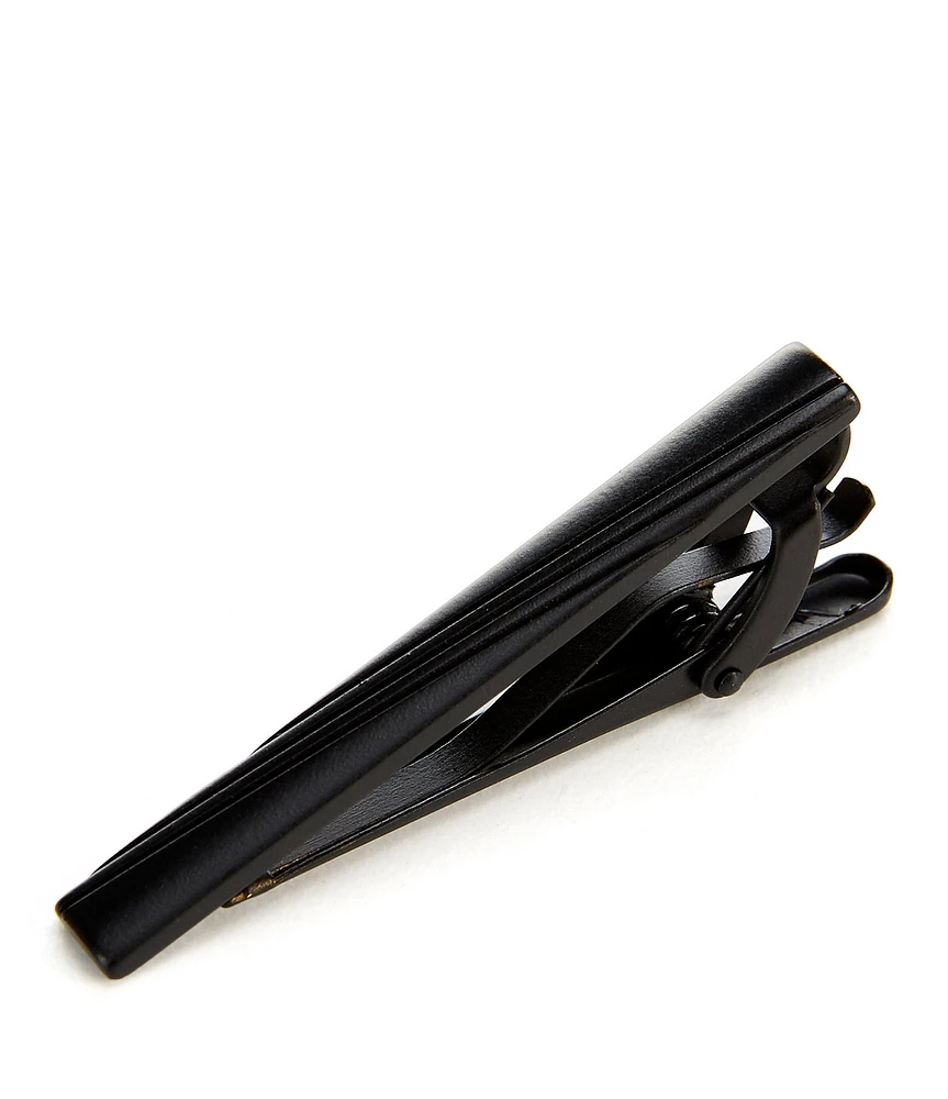 Murano Matte Black Twist Line Tie Bar