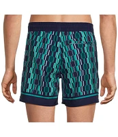 Murano Mod Stripe 5#double; Cabana Swim Trunks