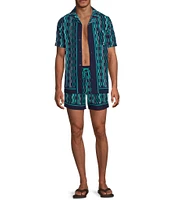 Murano Mod Stripe 5#double; Cabana Swim Trunks