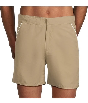Murano Monaco 5#double; Solid Swim Trunks