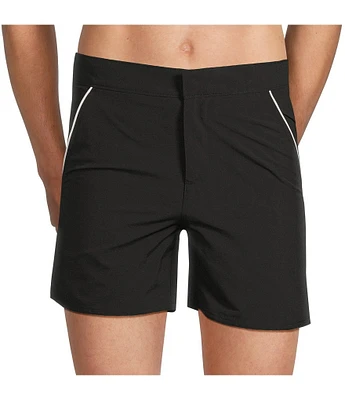 Murano Monaco 5#double; Solid Swim Trunks