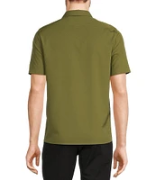 Murano Performance Stretch Quarter-Zip Short Sleeve Polo Shirt