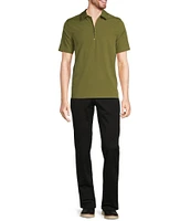 Murano Performance Stretch Quarter-Zip Short Sleeve Polo Shirt