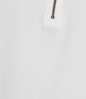 Murano Performance Stretch Quarter-Zip Short Sleeve Polo Shirt