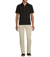 Murano Performance Stretch Quarter-Zip Short Sleeve Polo Shirt
