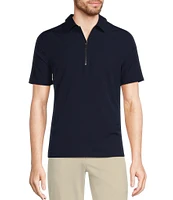 Murano Performance Stretch Quarter-Zip Short Sleeve Polo Shirt