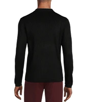 Murano Performance Textured Long Sleeve Johnny Sweater