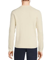 Murano Performance Textured Long Sleeve Johnny Sweater