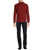 Murano Performance Textured Long Sleeve Turtleneck Sweater