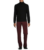 Murano Performance Textured Long Sleeve Turtleneck Sweater