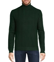 Murano Performance Textured Long Sleeve Turtleneck Sweater