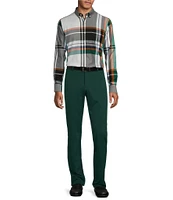 Murano Prehistoric Prep Collection Big & Tall Slim Fit Plaid Long Sleeve Woven Shirt