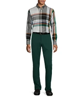 Murano Prehistoric Prep Collection Slim Fit Plaid Long Sleeve Woven Shirt