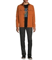 Murano Prehistoric Prep Collection Slim Fit Solid Shirt Jacket