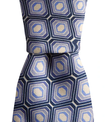 Murano Retro Printed 3#double; Woven Silk Tie