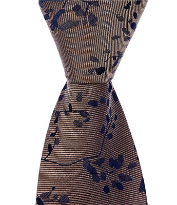 Murano Scarce Flowers Print 2 3/4#double; Silk-Blend Tie