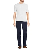 Murano Shape of Water Collection Textured Short Sleeve Sweater