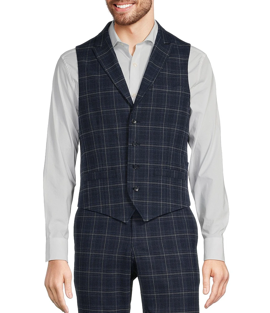 Murano Shawl Plaid Suit Separates Vest