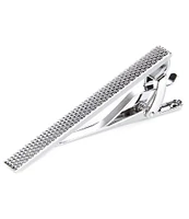 Murano Silvertone Square Tie Bar