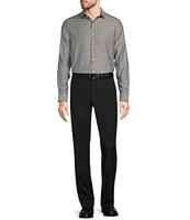 Murano Slim Diamond Pattern Long Sleeve Woven Shirt