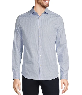 Murano Slim Fit Crosshatch Long Sleeve Woven Shirt