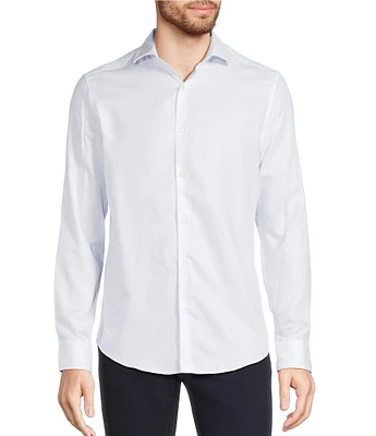 Murano Slim Fit Diamond Dobby Long Sleeve Woven Shirt