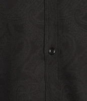 Murano Slim Fit Jacquard Sateen Long Sleeve Woven Shirt