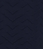 Murano Slim Fit Jacquard Stretch Quarter-Zip Short Sleeve Polo Shirt