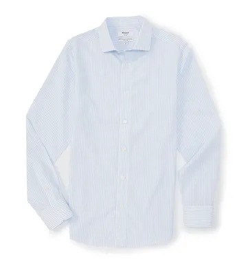 Murano Collezione Collection Slim-Fit Non-Iron Italian Stripe Long-Sleeve Woven Shirt