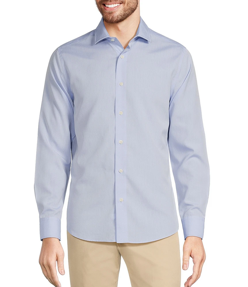 Murano Slim-Fit Non-Iron Solid Long-Sleeve Woven Shirt