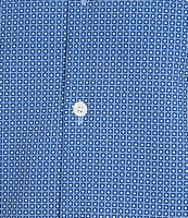 Murano Slim Fit Performance Stretch Medallion Print Short Sleeve Woven Shirt