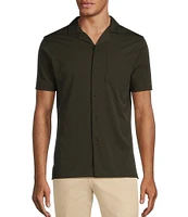 Murano Slim Fit Performance Stretch Short Sleeve Woven Camp Shirt