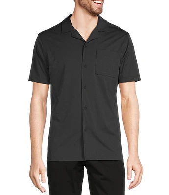 Murano Slim Fit Performance Stretch Short Sleeve Woven Camp Shirt