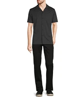 Murano Slim Fit Performance Stretch Short Sleeve Woven Camp Shirt
