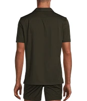 Murano Slim Fit Performance Stretch Short Sleeve Woven Camp Shirt