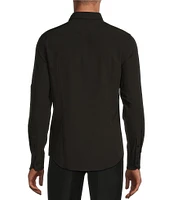 Murano Slim Fit Performance Stretch Solid Long Sleeve Woven Shirt