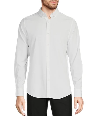 Murano Slim Fit Performance Stretch Solid Long Sleeve Woven Shirt