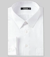 Murano Slim-Fit Point Collar Solid Sateen Dress Shirt