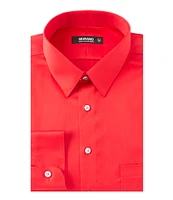 Murano Slim-Fit Point Collar Solid Sateen Dress Shirt