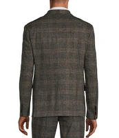 Murano Slim Fit Shawl Collar Plaid Suit Separates Jacket