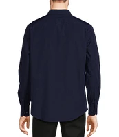 Murano Slim Fit Solid Long Sleeve Woven Shirt