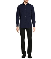 Murano Slim Fit Solid Long Sleeve Woven Shirt