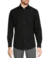 Murano Slim Fit Solid Long Sleeve Woven Shirt