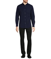 Murano Slim Fit Solid Long Sleeve Woven Shirt