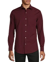 Murano Slim Fit Solid Long Sleeve Woven Shirt