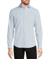 Murano Slim Fit Solid Performance Stretch Long Sleeve Woven Shirt