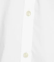 Murano Solid Poplin Short Sleeve Woven Shirt