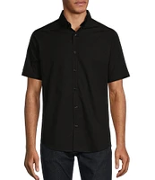 Murano Solid Poplin Short Sleeve Woven Shirt